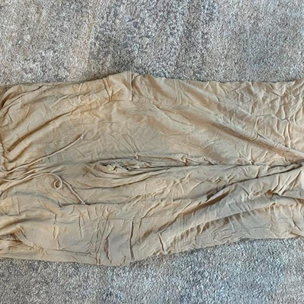 Billabong Tan Wide-Leg Jumpsuit